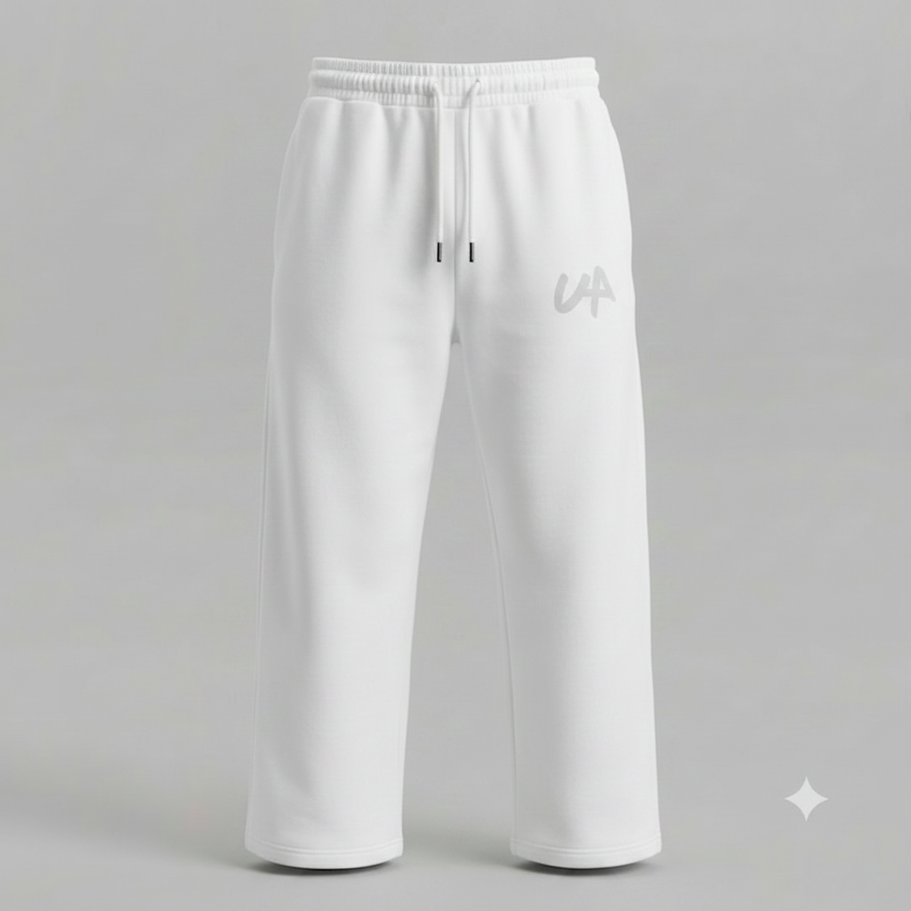 UA Essential Pants Blanco - mockup producto